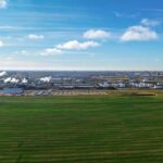 Federated Co-operatives in November 2021 secured an option on this land north of its Co-op Refinery Complex at Regina. (FCL.crs)
