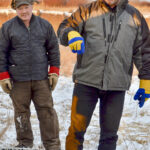 A motion-based winter watering system is demonstrated during a field day at Manitoba Beef and Forage Initiatives in 2017.