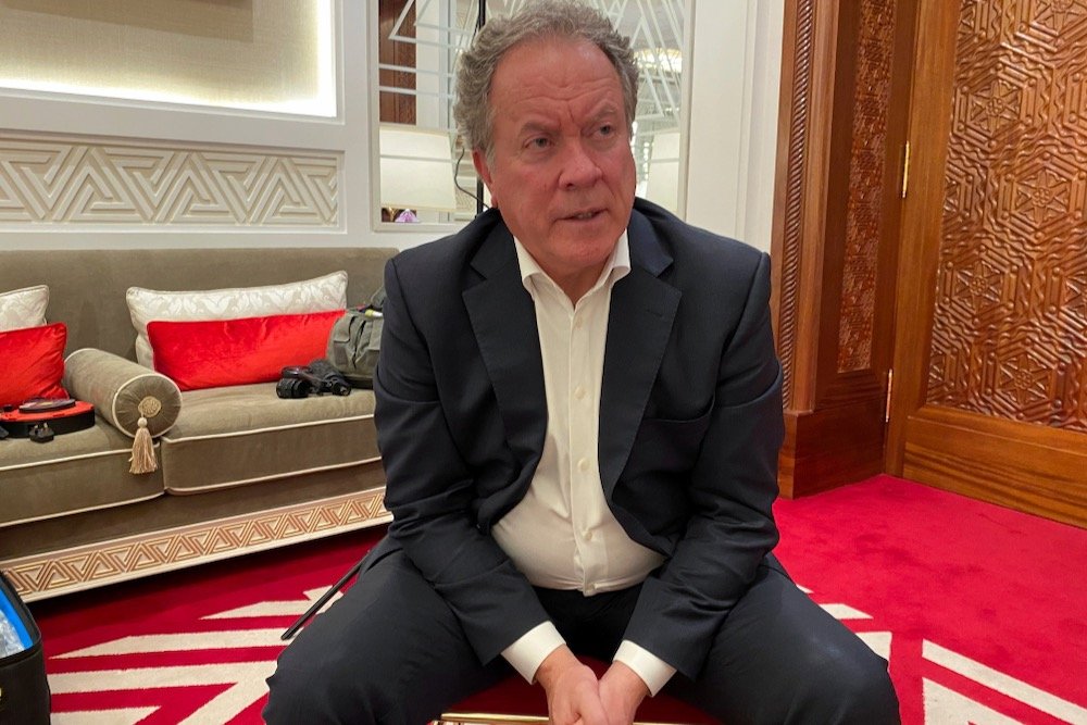 World Food Programme executive director David Beasley speaks during an interview with Reuters in Doha, Qatar on Aug. 24, 2021. (Photo: Reuters/Alexander Cornwell)

