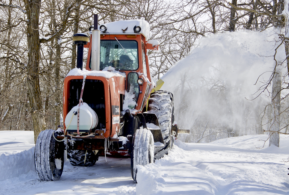 Residents on the Manitoba escarpment dig themselves out following a major blizzard April 13-14. The same area saw over 10 centimetres more several days later, on April 17.