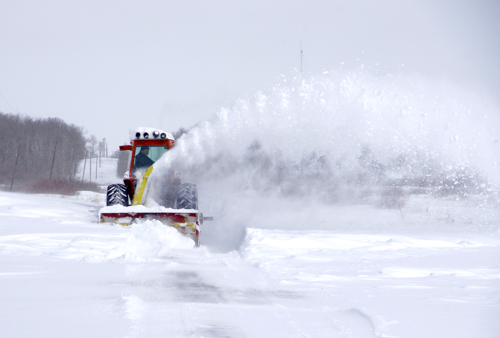 Farmers start the process of digging themselves out following the late blizzard in mid-April.