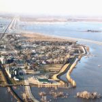 St. Jean flooding, looking south.