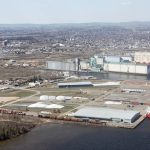 Keefer Terminal (foreground) at the Port of Thunder Bay. (PortOfThunderBay.ca)
