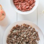 File photo of raw and cooked ground beef. (Lime and Lemon Media photo via Canada Beef Inc.)
