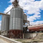 Granaries in the Odesa region of Southern Ukraine, June 22, 2022. With ports remaining closed despite international efforts to reach a deal, harvests are getting underway with storages still loaded with last year’s crops.