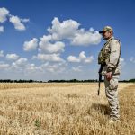 Zaporizhzhia Region, Ukraine, July 5, 2022. Due to the ongoing hostilities, grains are harvested only on the territory of the Zaporizhzhia and part of Polohy districts which constitute one-sixth of the total area of the Zaporizhzhia Region, south-eastern Ukraine.