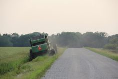 Following safe practices while haying ditches can prevent damage and injuries.
