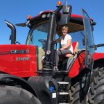 The minister is on the case: federal Agriculture Minister Marie-Claude Bibeau checks out the cab of a new Case IH Magnum tractor during her visit to the Ag in Motion show on July 20, 2022. (Greg Berg photo)