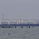 The Sierra Leone-flagged ship Razoni leaves the sea port in Odesa after restarting grain export, amid Russia’s attack on Ukraine, Ukraine August 1, 2022. Photo: Reuters/Serhii Smolientsev