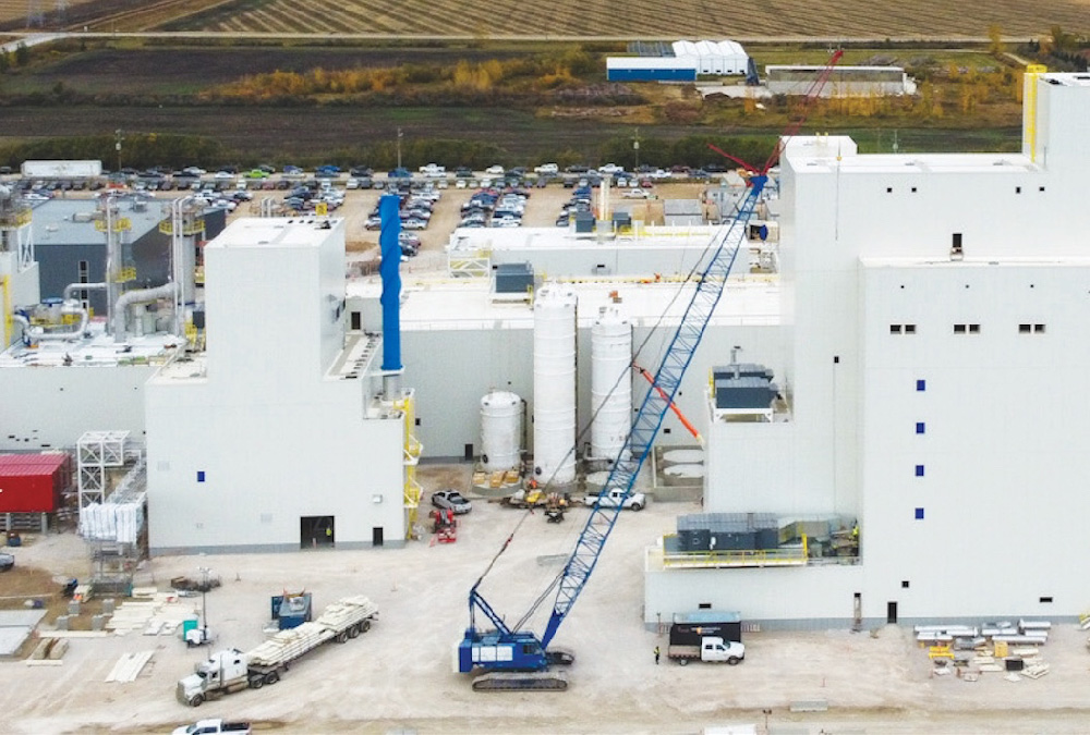 The Roquette plant in Portage was already well under construction by the time the strategy was announced.