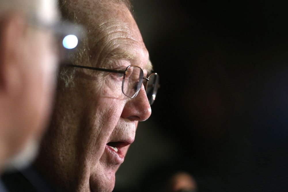 Then Agriculture Minister Ralph Eichler at an announcement in 2017.