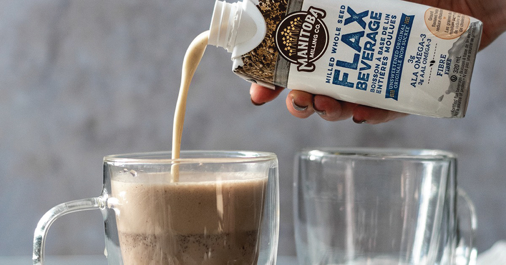 Manitoba Milling Co.’s flax beverage.