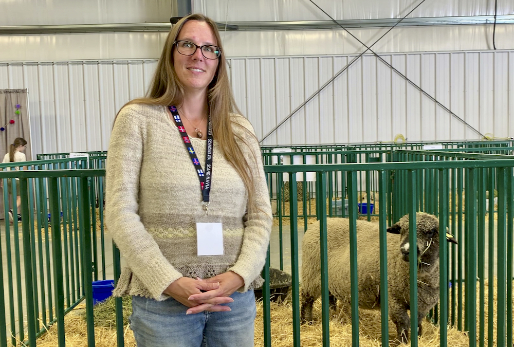 Mandy Furney, Manitoba Fibre Festival volunteer co-ordinator.