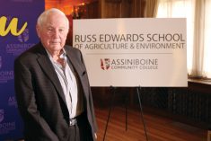 Russ Edwards, founder of WGI Westman Group, now has ACC’s ag school as a namesake -- which was more recently given a new logo to match.