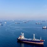 Commercial vessels including vessels which are part of Black Sea grain deal wait to pass the Bosphorus strait off the shores of Yenikapi during a misty morning in Istanbul, Turkey, October 31, 2022.  Photo: Reuters/Umit Bektas