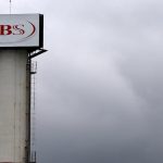 Brazilian meatpacker JBS SA’s logo on a tower in Jundiai, northwest of Sao Paulo in southeastern Brazil, on June 1, 2017. (File photo: Reuters/Paulo Whitaker)
