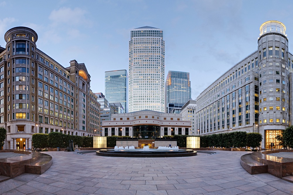 One Canada Square (tower at centre) houses the London head office of the International Grains Council. (Iliffd/iStock/Getty Images)
