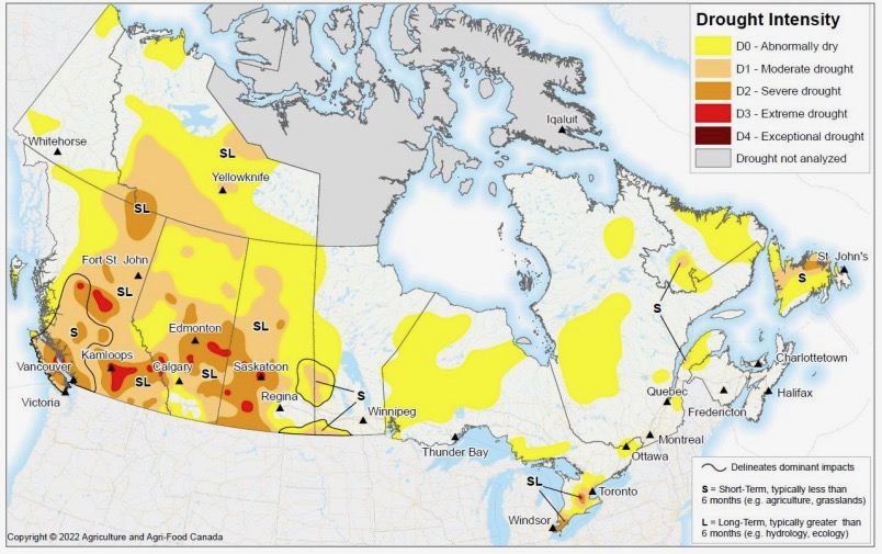 Drought expands across western Prairies