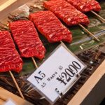 Wagyu beef on skewers at a Tokyo market. (Michal_Staniewski/iStock/Getty Images)
