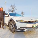 Mike Loewen with his Hyundai Ioniq 5.