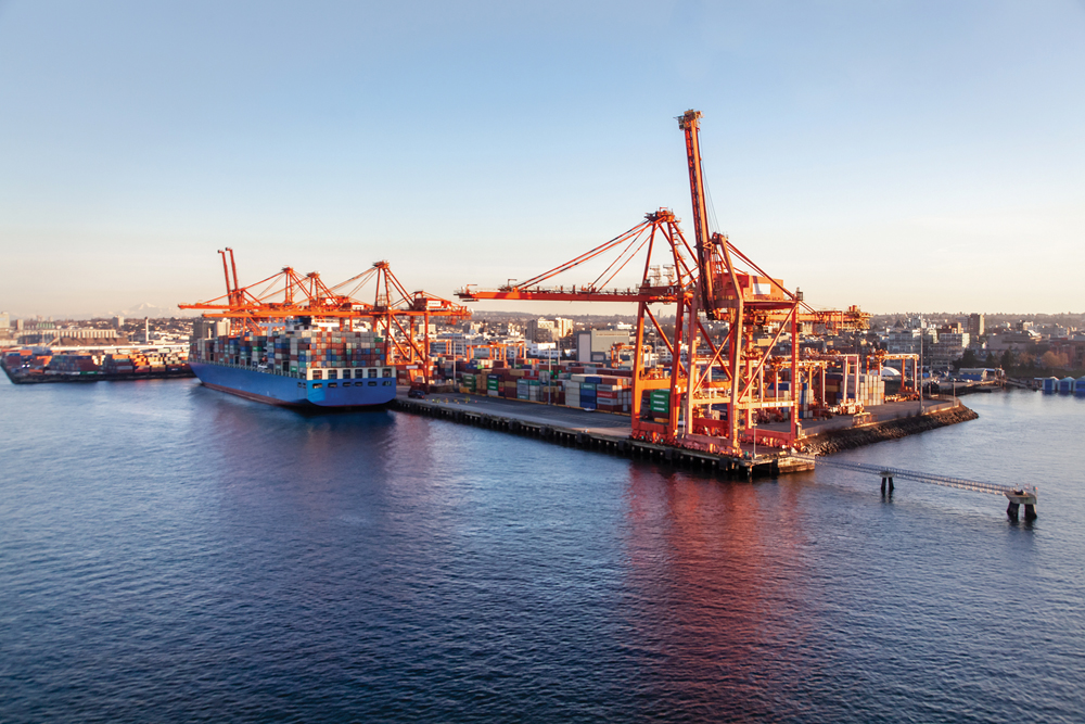 The president of Quorum Corporation is concerned about a bottleneck of grain-shipping vessels on the West Coast.