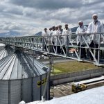 Sheila elder (third from right) visits a flour mill in Ecuador with members of the Latin America new crop mission. The mill uses almost exclusively Canadian wheat, Elder said.
