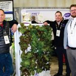 (Left to right) Rick Langille, William Aitken and Scott Hyndman of Harvest Today pose in their Ag Days booth in January.