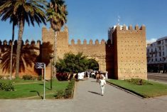 A wall in the medina (ancient city quarter) of Rabat, Morocco&#8217;s capital. (Cia.gov)
