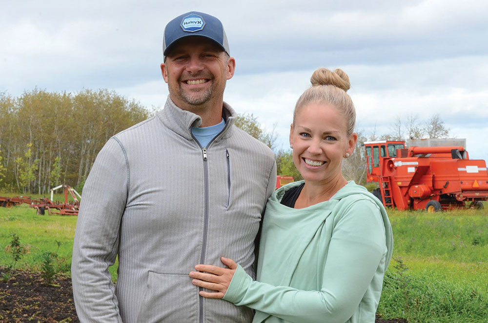 Colin and Cheryl Bialkoski farm with his family near Rossburn, Man.