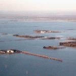 An aerial file photo of flooding in the Red River Valley near Rosenort, Man. in May 2022. (Manitoba Co-operator photo by Allan Dawson)