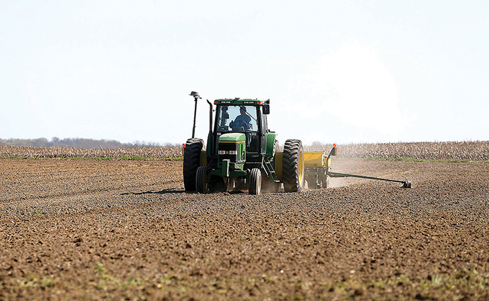 Spring planting is proceeding in parts of the U.S. Midwest, including this field at Montgomery Township in northeastern Ohio’s Ashland County on April 19.