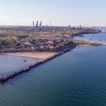 Aerial view of a breakwater near Ukraine’s Black Sea port of Pivdennyi (formerly Yuzhny) near Odesa. (Viktor Ketal/iStock/Getty Images)