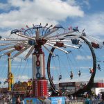 The midway draws modern thrill seekers. 