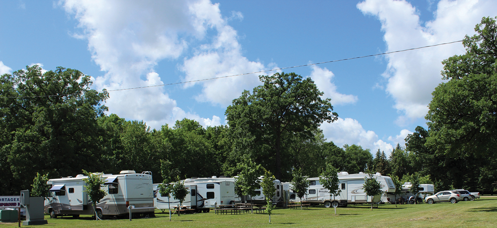 The Portage Ex campgrounds have helped draw visitors from farther afield.