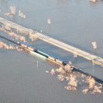 Spring flooding in south-central Manitoba in 2022.