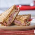 An air-fryer grilled cheese and ham sandwich. (Dempsters.ca)
