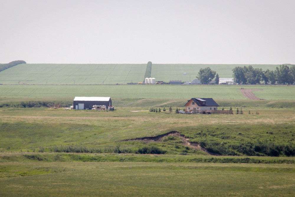 Grey skies over the Alberta landscape, July 2023. (Geralyn Wichers photo)
