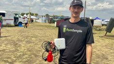 Katlin Lang is co-founder of FarmSimple Solutions, a company that provides a water trough sensor for remote watering system.
 Photo: John Greig
