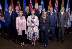 Federal, provincial and territorial ministers of agriculture at their annual conference in Fredericton, New Brunswick in July 2023.
 Photo: AAFC