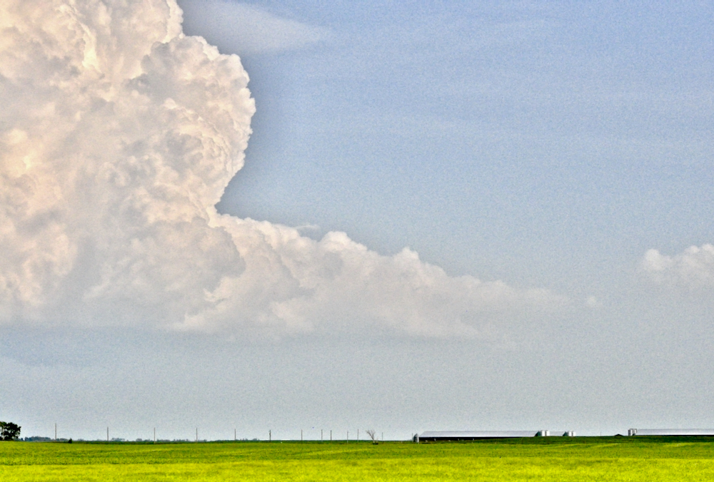 A thunderstorm rolls over the Municipality of Lorne in central Manitoba, July 1.