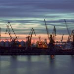 File photo of sunset over port facilities at Odesa. (Mixarde/iStock/Getty Images)
