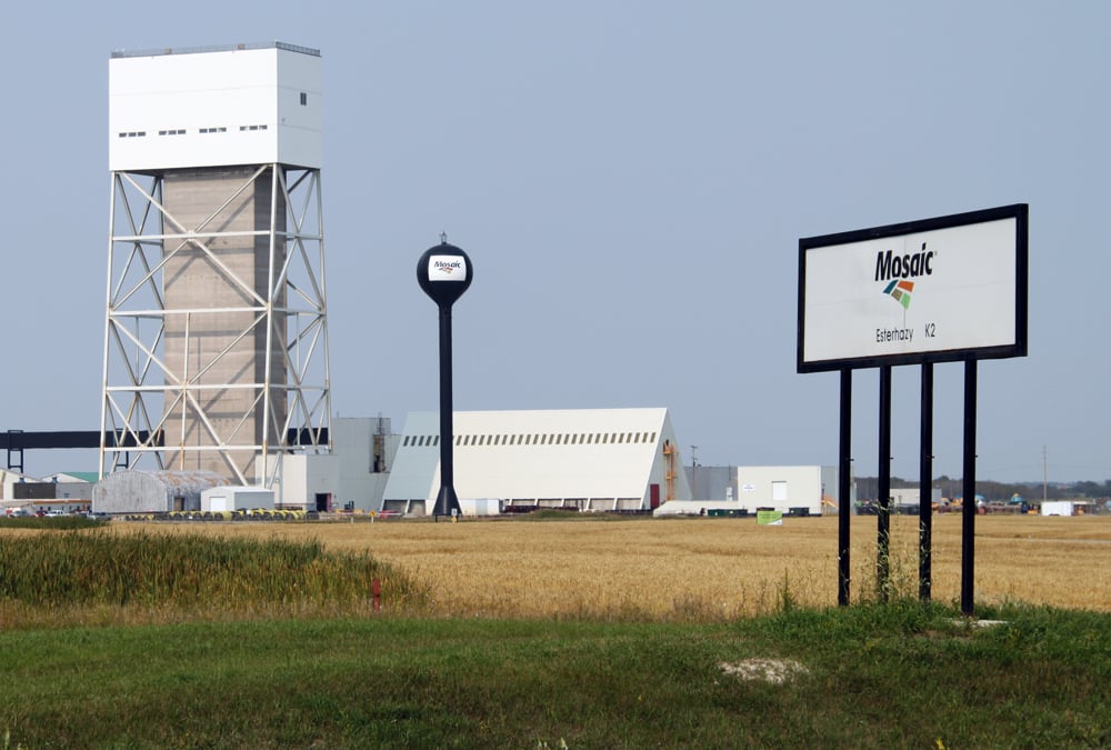 Mosaic’s K2 potash plant near Esterhazy, Sask. in 2015.