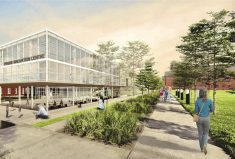 A concept of the promised Prairie Innovation Centre for Sustainable Agriculture.