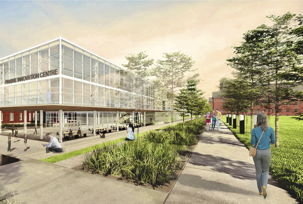 A concept of the promised Prairie Innovation Centre for Sustainable Agriculture.
