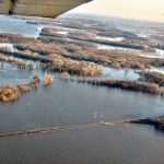 Allan Dawson’s award-winning photo of spring flooding in southeastern Manitoba in 2022.