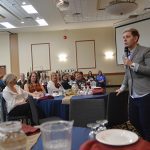 A speaker at the 2019 Manitoba Farm Women’s Conference.