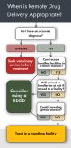 The remote drug delivery decision tree.