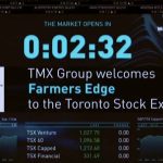 Farmers Edge’ made its initial public offering in March of 2021. The event included a congratulatory note from TMX Group, owner of the TSX. (Farmers Edge video screengrab)
