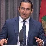Premier Wab Kinew answers questions on his party’s Nov. 21 throne speech.