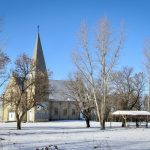 It was a winter wonderland at the St. Elizabeth churchyard east of Morris Nov. 3.